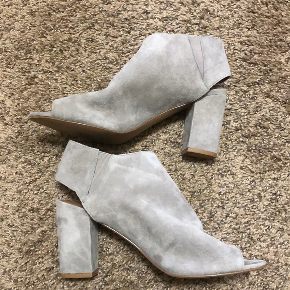 Steve Madden open toe suede sling back booties - Picture 5 of 8